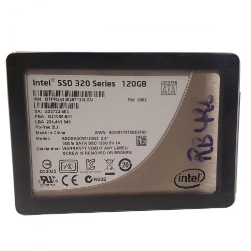Intel SSD 320 Series SSD (Solid State Drive) 120GB 2,5 Zoll SATA II 3Gb/s