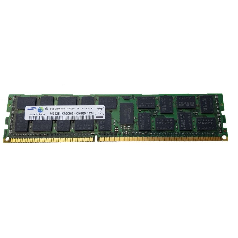 Samsung 8GB 2Rx4 PC3-10600R DDR3 09-10-E1-P1 Registered Server-RAM ECC Samsung 8GB 2Rx4 PC3-10600R DDR3 09-10-E1-P1 Registered Server-RAM ECC