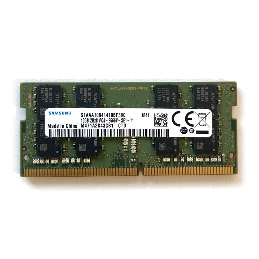 Samsung 16GB 2Rx8 PC4 2666V Laptop RAM