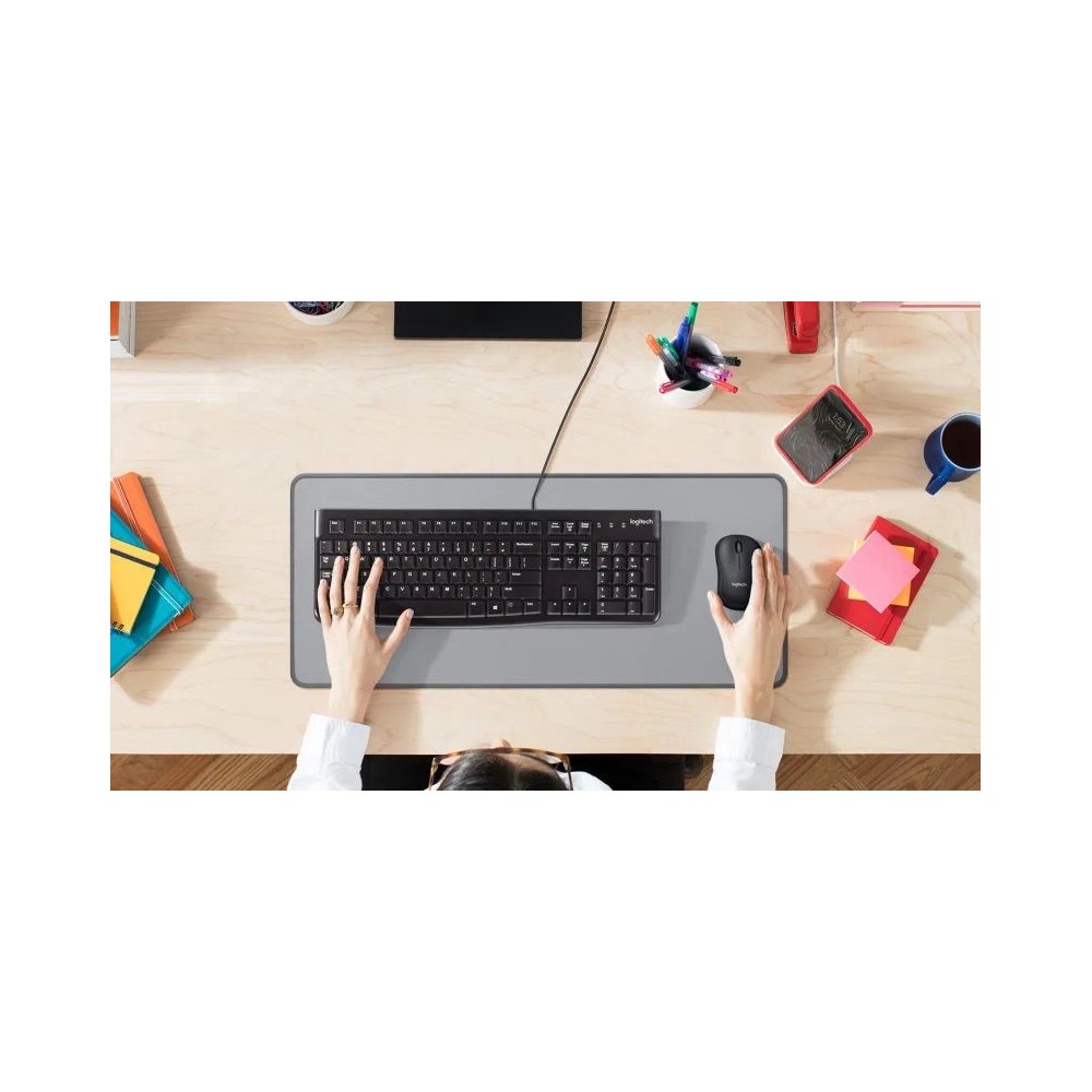 Logitech K120 Kabelgebundene Business Tastatur für Windows DEUTSCH QWERTZ Neuware