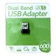 USB WLAN WiFi Stick Dual Band 2.4GHz 5GHz 600Mbps Adapter Wireless Ethernet Netzwerk 802.11ac