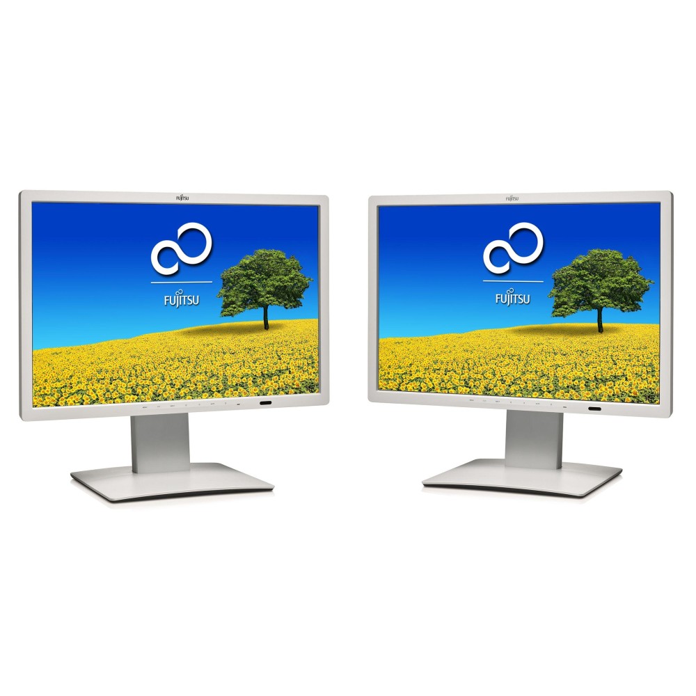 Doppelpack 2 x Fujitsu B24W-7 LED 24 Zoll 16:10 Full-HD A-Ware 1920x1200 VGA DVI DP