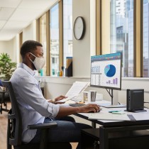 HP Pro Mini 400 G9 Desktop PC Intel i5-14500T  DDR5-SDRAM SSD Win 11 Pro Mini PC Schwarz