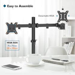 BONTEC 13-32 Zoll Halterung 2 Monitore einstellbar bis 10kg VESA