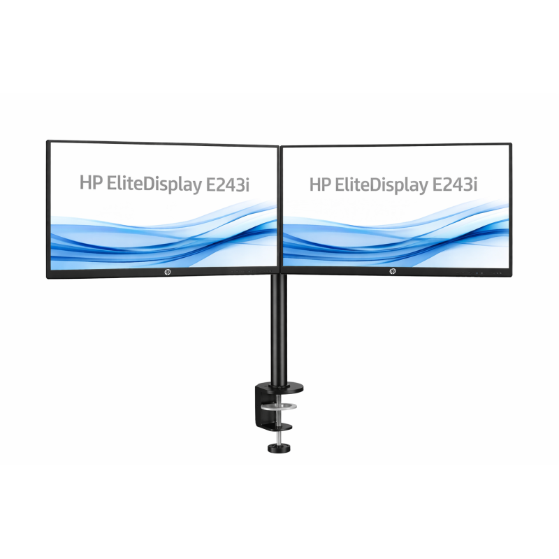 Doppelpack HP EliteDisplay E243i 24 Zoll silber HDMI USB-Hub 1920x1200 A-Ware Topzustand